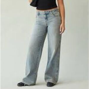 Pacsun Casey Low Rise Baggy Jeans Medium Indigo Tint